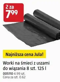 Jula Worki na śmieci z uszami do wiązania 8 szt oferta