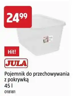 Jula Pojemnik do przechowywania z pokrywką 45 l Jula oferta