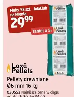 Jula Laxå Pellets Pellety drewniane Ø6 mm oferta