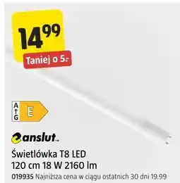 Jula Świetlówka T8 LED Anslut 120 cm 18 W 2160 lm oferta