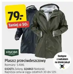Jula Płaszcz przeciwdeszczowy Kayoba Outdoor oferta