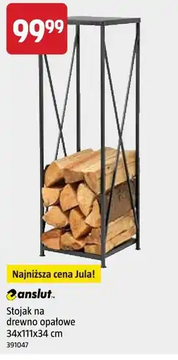 Jula Stojak na drewno opałowe 34x111x34 cm Anslut oferta