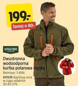 Jula Dwustronna wodoodporna kurtka polarowa męska Kayoba Outdoor oferta
