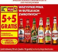 Biedronka Wszystkie piwa w butelkach zwrotnych oferta
