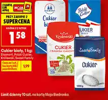 Biedronka Cukier biały: Diamant, Polski Cukier, Królewski, Sweet Family oferta