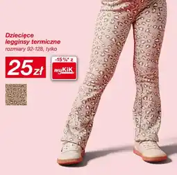 KiK Dziecięce legginsy termiczne oferta