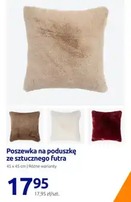 Action Poszewka na poduszkę ze sztucznego futra 45x45 cm oferta