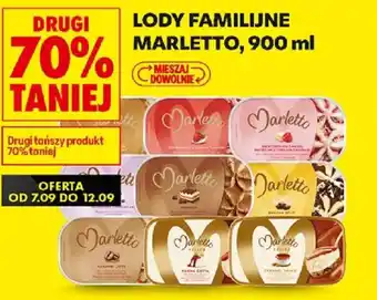 Biedronka Lody Familijne Marletto oferta