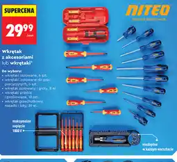 Biedronka NITEO Wkrętak z akcesoriami lub wkrętaki oferta