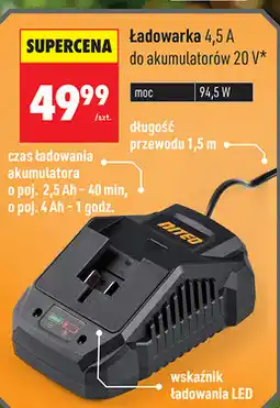 Biedronka NITEO Ładowarka 4,5 A do akumulatorów 20 V oferta