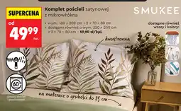 Biedronka Komplet pościeli satynowej z mikrowłókna Smukee oferta