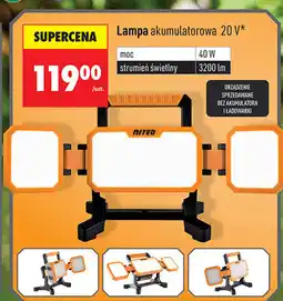 Biedronka NITEO Lampa akumulatorowa 20 V oferta