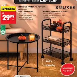 Biedronka Stolik lub wózek na kółkach Smukee oferta