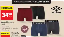 Biedronka Bokserki męskie, 2-pak Umbro oferta