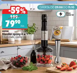 Biedronka Blender ręczny 4 w 1 Hoffen oferta