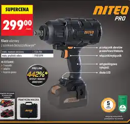 Biedronka Klucz udarowy z silnikiem bezszczotkowym NITEO PRO oferta