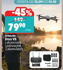 Biedronka Dron Extralink V8 z akcesoriami i pokrowcem oferta