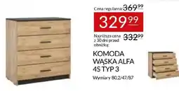 Abra Komoda Wąska Alfa 4S Typ 3 oferta
