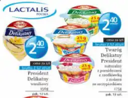 Specjał Twaróg Delikatny President naturalny oferta