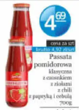 Specjał Passata pomidorowa klasyczna z czerwonymi ziołami z chili z papryką i cebulą oferta