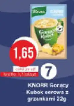 Specjał KNORR Gorący Kubek serowa z grzankami oferta