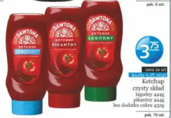 Specjał Ketchup Dawtona czysty skład oferta