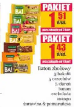Specjał Baton zbożowy BAI oferta