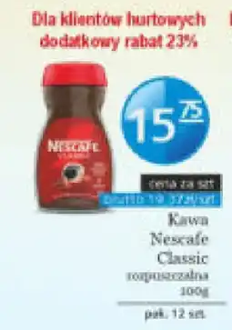 Specjał Kawa Nescafe Classic rozpuszczalna oferta