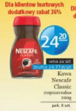 Specjał Kawa Nescafe Classic rozpuszczalna oferta