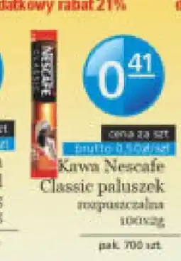 Specjał Kawa Nescafe Classic paluszek rozpuszczalna oferta