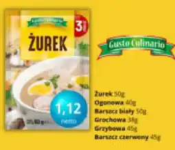 Specjał Żurek Gusto Culinario oferta