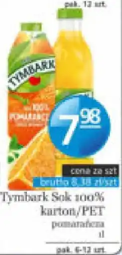 Specjał Tymbark Sok 100% pomarańcza oferta