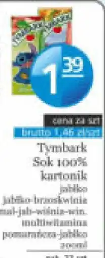 Specjał Tymbark Sok 100% kartonik jabłko-brzoskwinia oferta