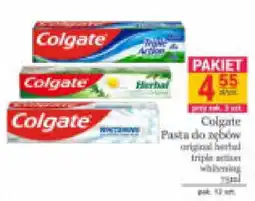Specjał Colgate Pasta do zębów original herbal triple action whitening oferta