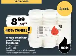Netto Wkład do zniczy parafinowy Światełko oferta