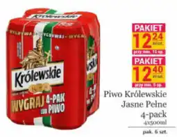 Specjał Piwo Królewskie Jasne Pełne oferta