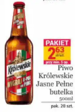 Specjał Piwo Królewskie Jasne Pełne butelka oferta