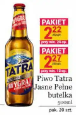 Specjał Piwo Tatra Jasne Pełne butelka oferta