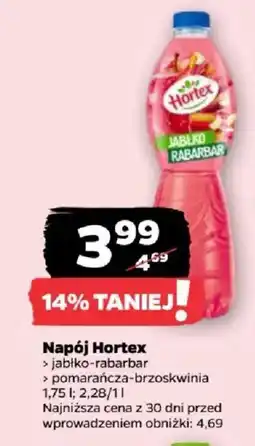 Netto Napój Hortex jabłko-rabarbar oferta