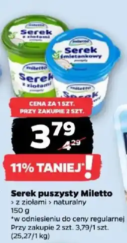 Netto Serek puszysty Miletto oferta