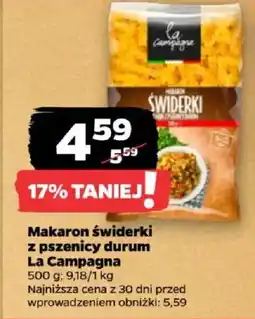 Netto Makaron świderki z pszenicy durum La Campagna oferta