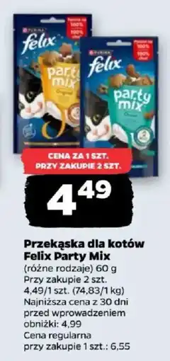 Netto Przekąska dla kotów Felix Party Mix oferta