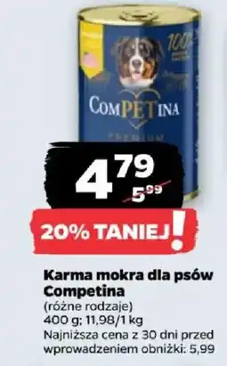 Netto Karma mokra dla psów Competina oferta