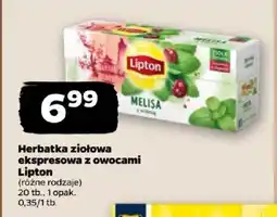 Netto Herbatka ziołowa ekspresowa z owocami Lipton oferta