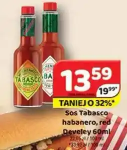 Delfin Sos Tabasco habanero, red Develey oferta