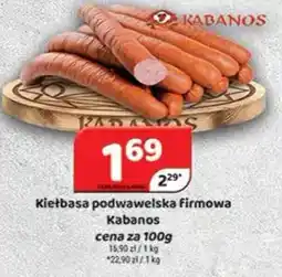 Delfin Kiełbasa podwawelska firmowa Kabanos oferta