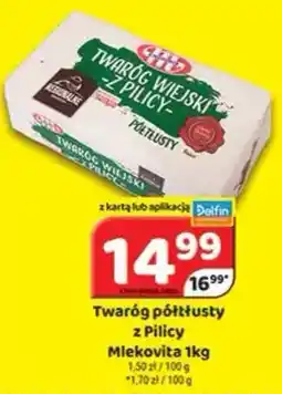 Delfin Twaróg półtłusty z Pilicy Mlekovita oferta