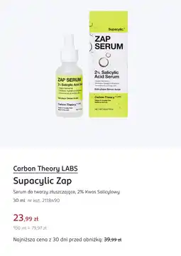 Rossmann Carbon Theory LABS Supacylic Zap Serum do twarzy złuszczające, 2% Kwas Salicylowy oferta