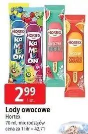 E.Leclerc Lody owocowe Hortex oferta