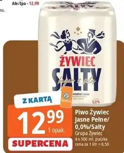 E.Leclerc Piwo Żywiec Jasne Pełne/0,0%/Salty oferta